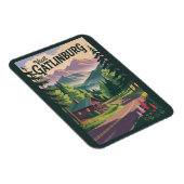 ガトリンバーグテネシーキャビントラベルアートヴィンテージ マグネット (右側)