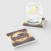 ガトリンバーグテネシーベアーパインツリーズ自然 ストーンコースター (横)