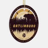 ガトリンバーグテネシーベアーパインツリーズ自然 セラミックオーナメント (右)