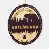 ガトリンバーグテネシーベアーパインツリーズ自然 セラミックオーナメント (左)