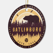 ガトリンバーグテネシーベアーパインツリーズ自然 セラミックオーナメント (左)
