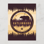 ガトリンバーグテネシーベアーパインツリーズ自然 ポストカード (正面)