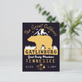 ガトリンバーグテネシー山脈のお土産 ポストカード (スタンド正面)
