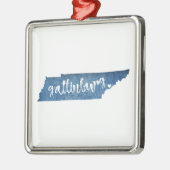 ガトリンバーグテネシー木目 メタルオーナメント (左)