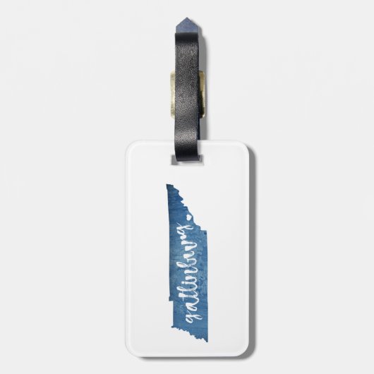 ガトリンバーグテネシー木目 ラゲッジタグ (裏面縦)