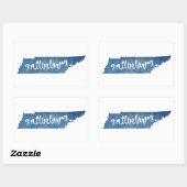 ガトリンバーグテネシー木目 長方形シール (シート)