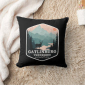 ガトリンバーグテネシー素晴らしスモーキー山脈ハイキング クッション (ブランケット)