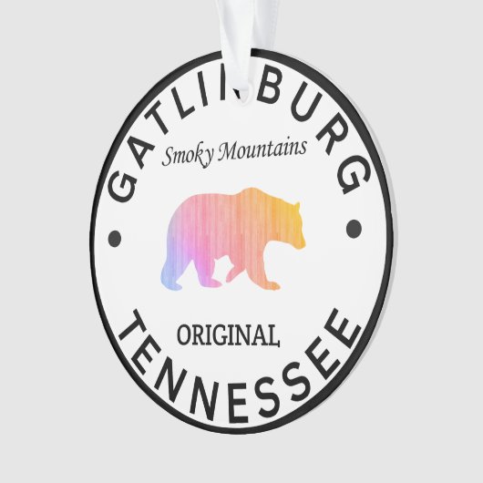 ガトリンバーグテネシー素晴らしスモーキー山脈 オーナメント (正面)
