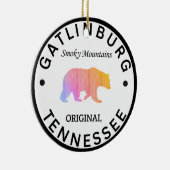 ガトリンバーグテネシー素晴らしスモーキー山脈 セラミックオーナメント (右)