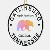ガトリンバーグテネシー素晴らしスモーキー山脈 セラミックオーナメント (左)