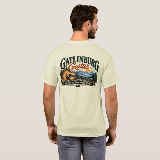 ガトリンバーグ ギター Tシャツ (裏面フル)