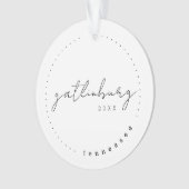 ガトリンブルク,テネシー旅行統一された州シンプル オーナメント (正面)