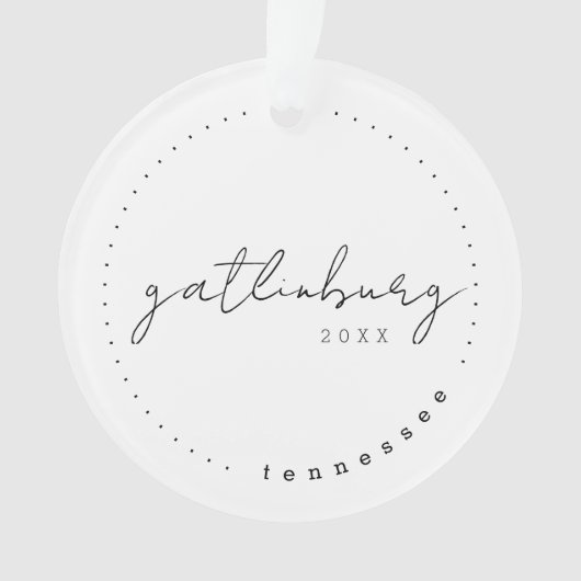 ガトリンブルク,テネシー旅行統一された州シンプル オーナメント (正面)