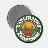 ガトリンブルグテネシースモーキーマウンテンズ マグネット (正面/裏面)