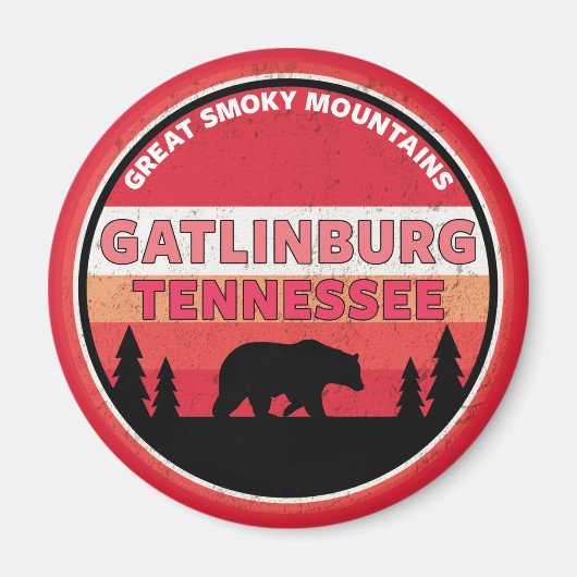 ガトリンブルグテネシースモーキーマウンテンズ マグネット (正面)