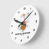 『ガトレス消化器のユーモア』 ラウンド壁時計 (傾斜)