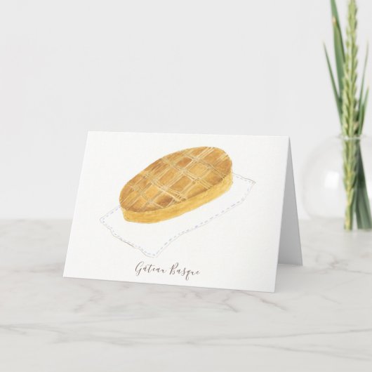 ガトーバスク水彩画 サンキューカード (正面)