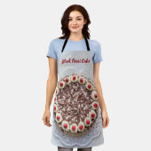 ガトー甘い歯のためのブラックフォレストケーキベーキング エプロン (着用した状態)