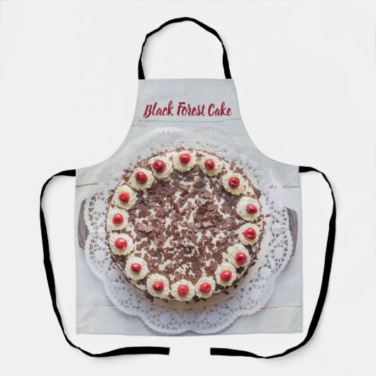 ガトー甘い歯のためのブラックフォレストケーキベーキング エプロン (正面)