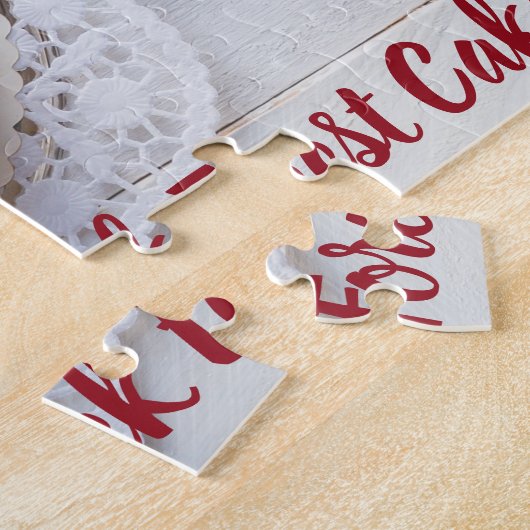 ガトー甘い歯のためのブラックフォレストケーキベーキング ジグソーパズル (側面)