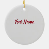 ガトー甘い歯のためのブラックフォレストケーキベーキング セラミックオーナメント (裏面)