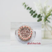 ガトー甘い歯のためのブラックフォレストケーキベーキング ポストカード (スタンド正面)