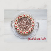 ガトー甘い歯のためのブラックフォレストケーキベーキング ポストカード (正面)