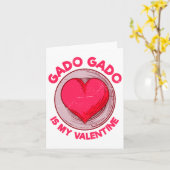 ガド・ガドが私のバレンタイン インドネシアのサラダ ベジター カード (黄色い花)