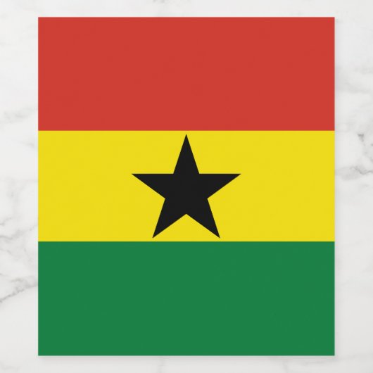 ガナの国旗 ワインラベル (シングルラベル)