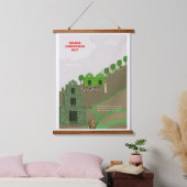 ガナクリスマスハットウッドトップウォールタペストリー 吊り下げ型タペストリー (寝室)