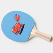 ガニがダブをする 卓球ラケット (横)