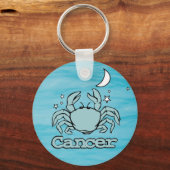 ガニガニの占星術の水署名キーチェーン キーホルダー (正面)