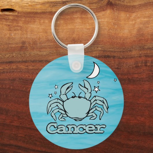 ガニガニの占星術の水署名キーチェーン キーホルダー (正面)