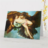 ガニメデスの誘拐 ファインアート グリーティングカード カード (黄色い花)