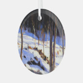 ガニョン – クリアリングで， Charlevoix ガラスオーナメント (正面左)