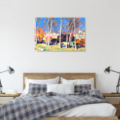 ガニョン – サンローレンスの孤独な村 キャンバスプリント (インサイチュ (寝室))