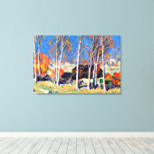 ガニョン – サンローレンスの孤独な村 キャンバスプリント (インサイチュ (ウッドフロア))