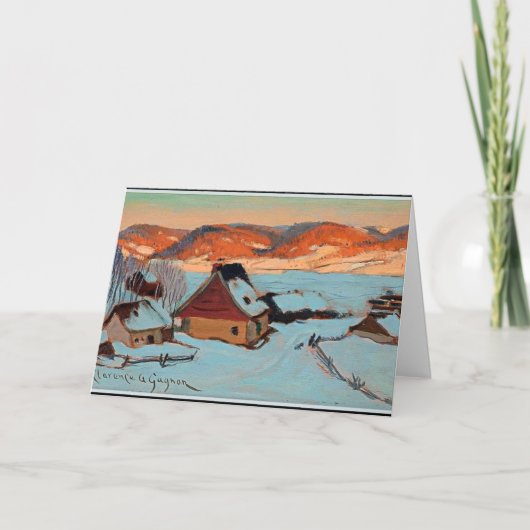 ガニョン – トワイライト – ケベックの冬 カード (正面)