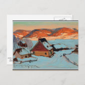 ガニョン – トワイライト – ケベックの冬 ポストカード (正面/裏面)