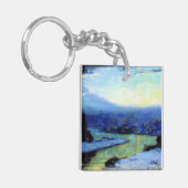 ガニョン – トワイリ素晴らしット絵画ワイト キーホルダー (正面左)