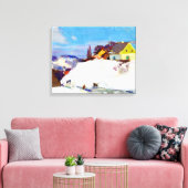 ガニョン – ファーム， Baie Saint Paul キャンバスプリント (インサイチュ (リビング))