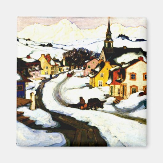 ガニョン – ローレンティアン山脈の村 マグネット (正面)