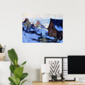 ガニョン – 春雪解Baie-Saint-Paul ポスター (ホームオフィス)