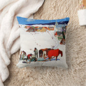 ガニョン – 氷の収穫 クッション (ブランケット)