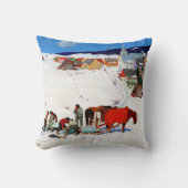 ガニョン – 氷の収穫 クッション (正面)