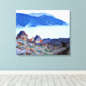 ガニョン – North Shore Posterの夕べ キャンバスプリント (インサイチュ (ウッドフロア))