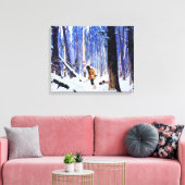 ガニョン – Trapper in the Woods キャンバスプリント (インサイチュ (リビング))