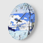 ガニョン – Twilight, Baie Saint Paul ラージ壁時計 (傾斜)