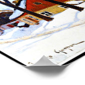 ガニョン – Winter Morning, Baie-Saint Paul ポスター (角)