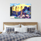 ガニヨン - シエーナの夕べ 有名な絵画 キャンバスプリント (インサイチュ (寝室))